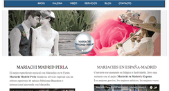 Desktop Screenshot of mariachisperla.com