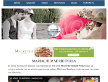 Tablet Screenshot of mariachisperla.com